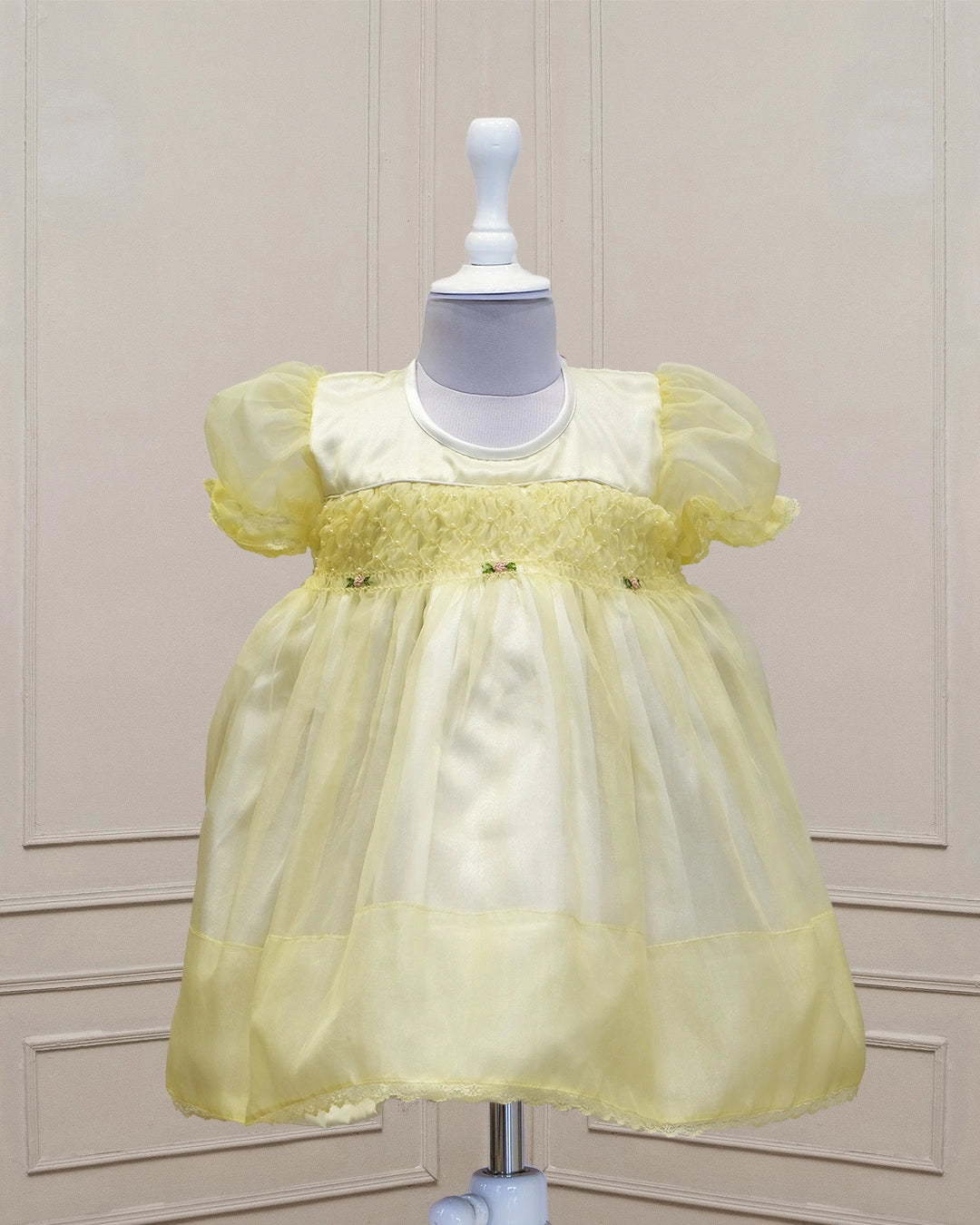 Emara Lemon Drop Smocked Frock
