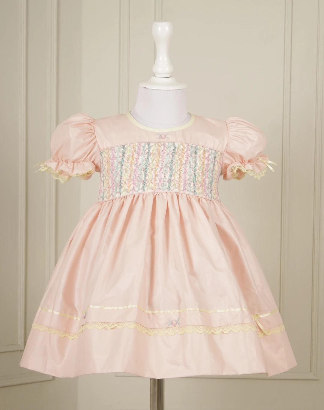 Lynette Peach Smocked Frock
