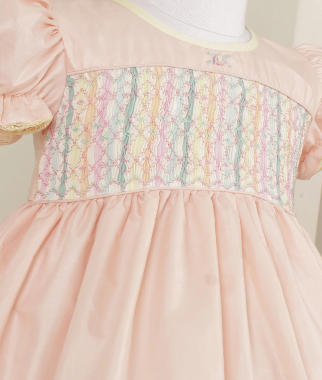 Lynette Peach Smocked Frock