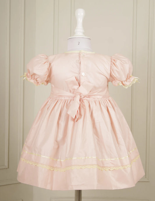 Lynette Peach Smocked Frock