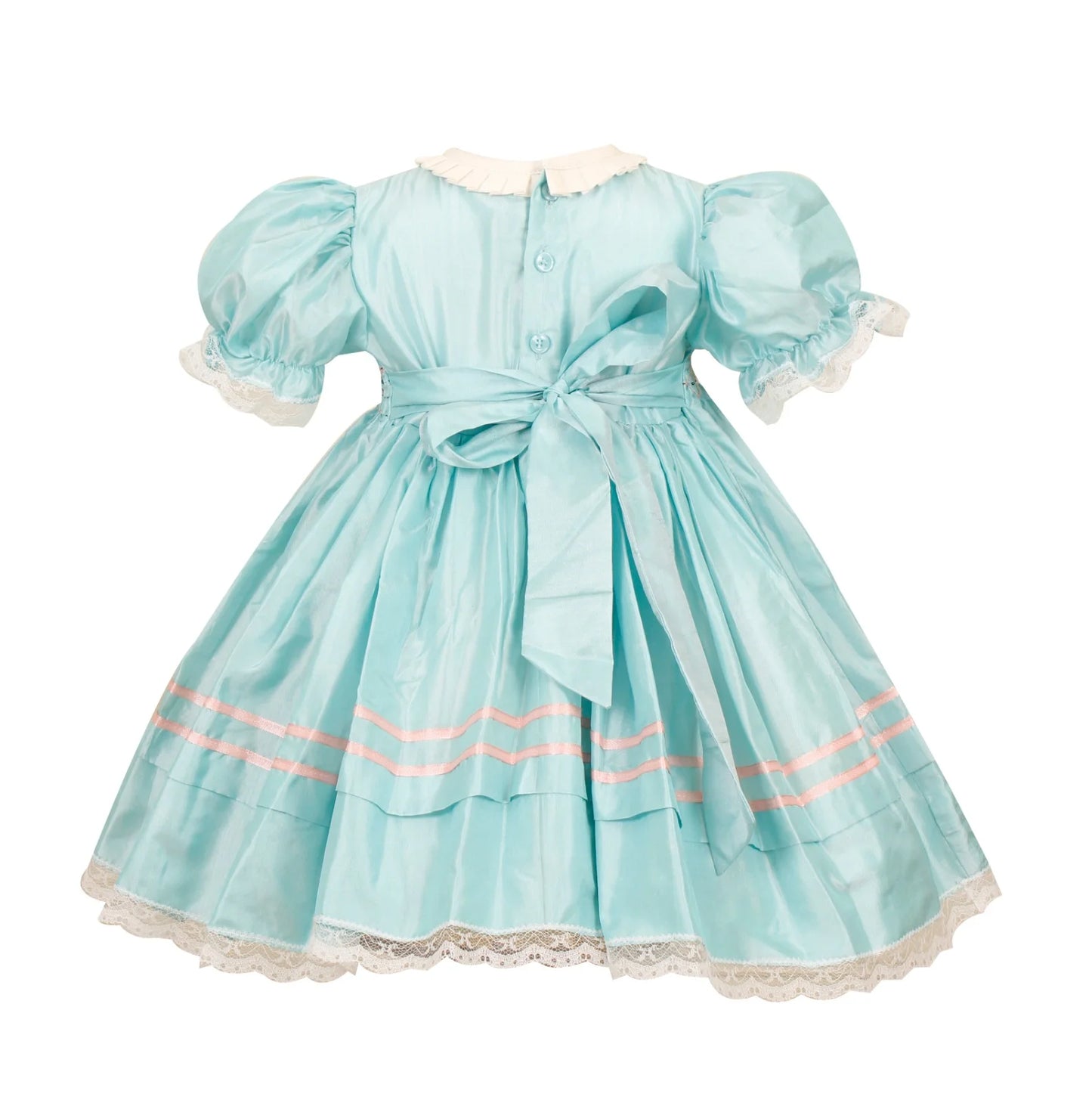 El-Louise Silk Smocked Frock - Image 2