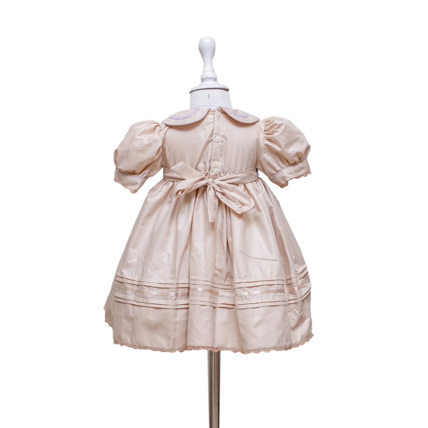 Mauve Delight Smocked Frock - Image 4