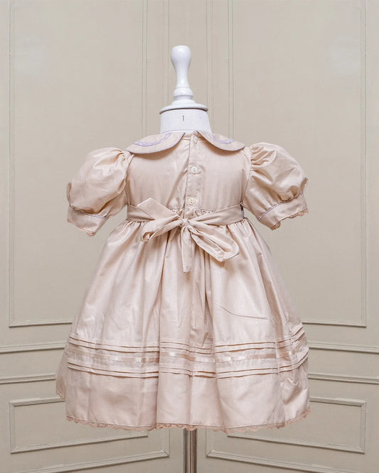 Mauve Delight Smocked Frock - Image 5
