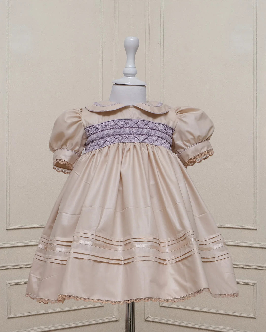 Mauve Delight Smocked Frock - Image 8