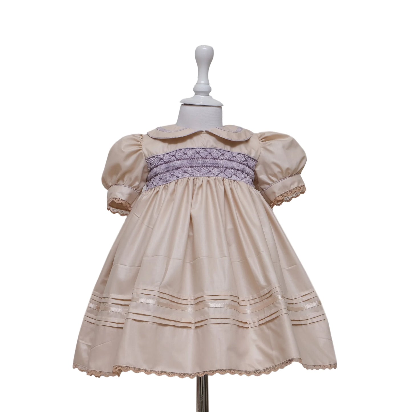 Mauve Delight Smocked Frock - Image 9