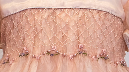 Peaches and cream Smocked Frock