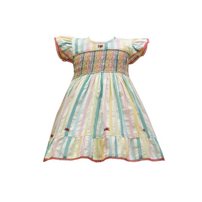 Unicorn Twist Smocked Frock