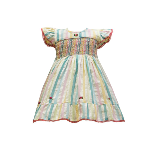 Unicorn Twist Smocked Frock