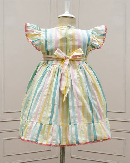 Unicorn Twist Smocked Frock