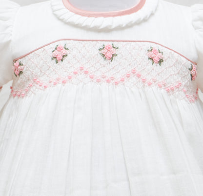 Pretty Polly Pink Smocked Frock