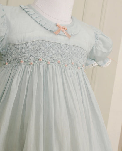 Cinderella Sky Blue Smocked Frock