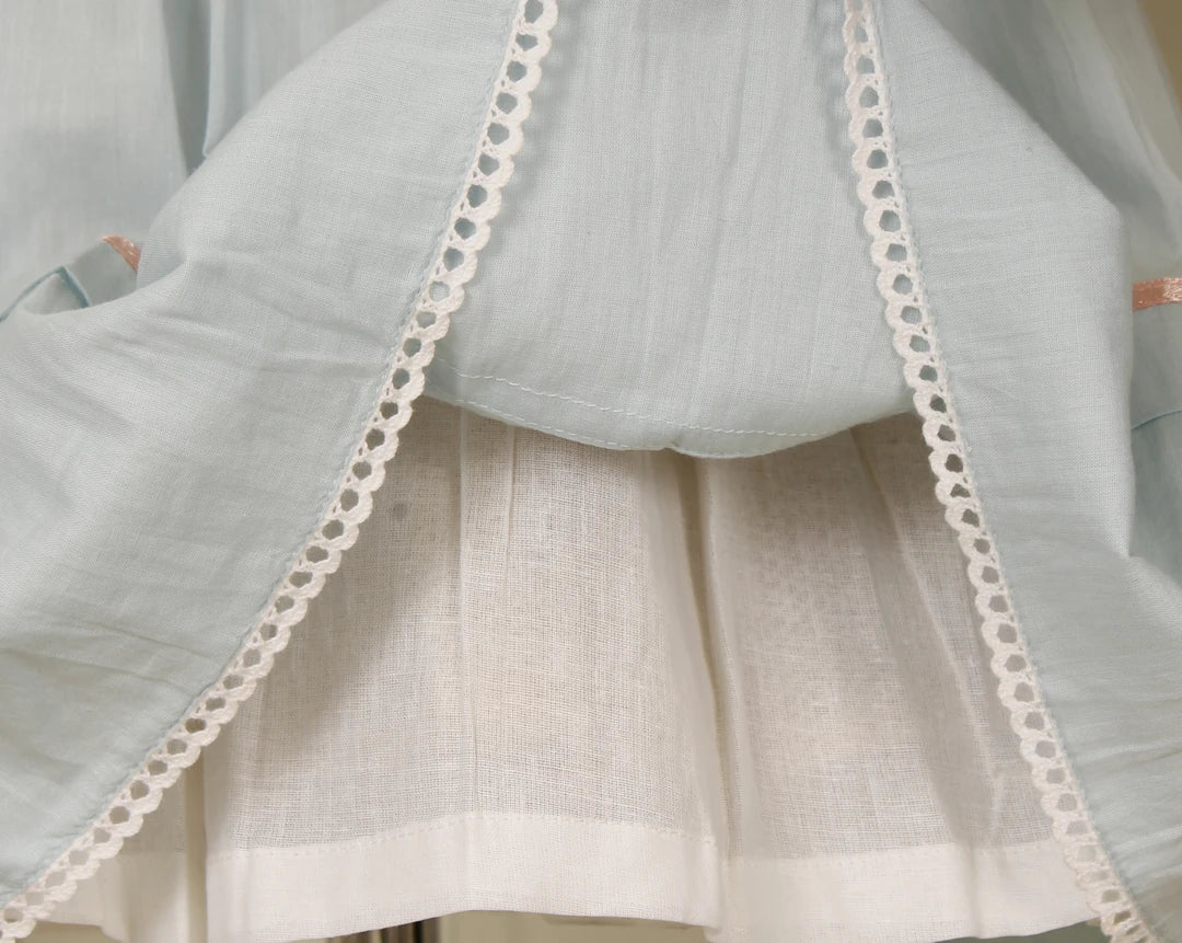 Cinderella Sky Blue Smocked Frock