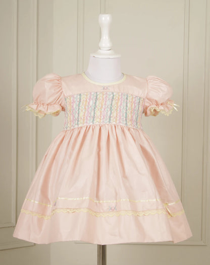 Lynette Peach Smocked Frock