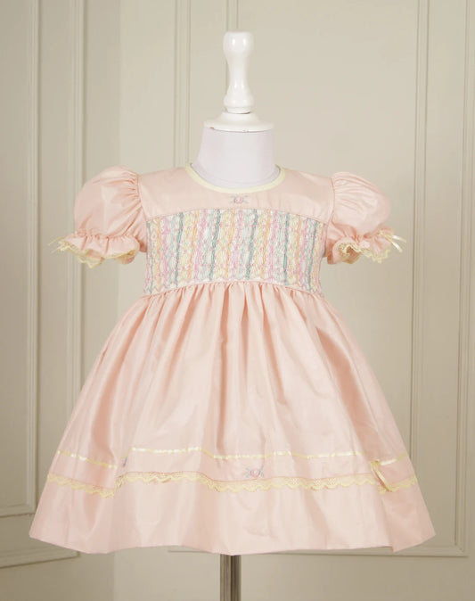 Lynette Peach Smocked Frock
