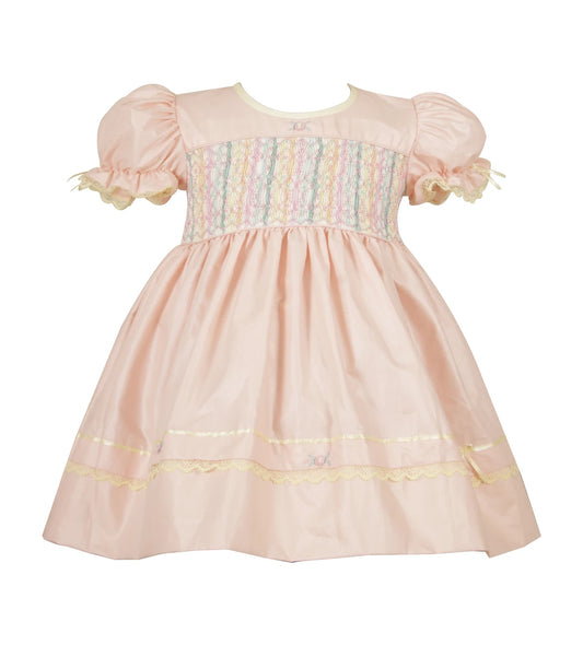 Lynette Peach Smocked Frock