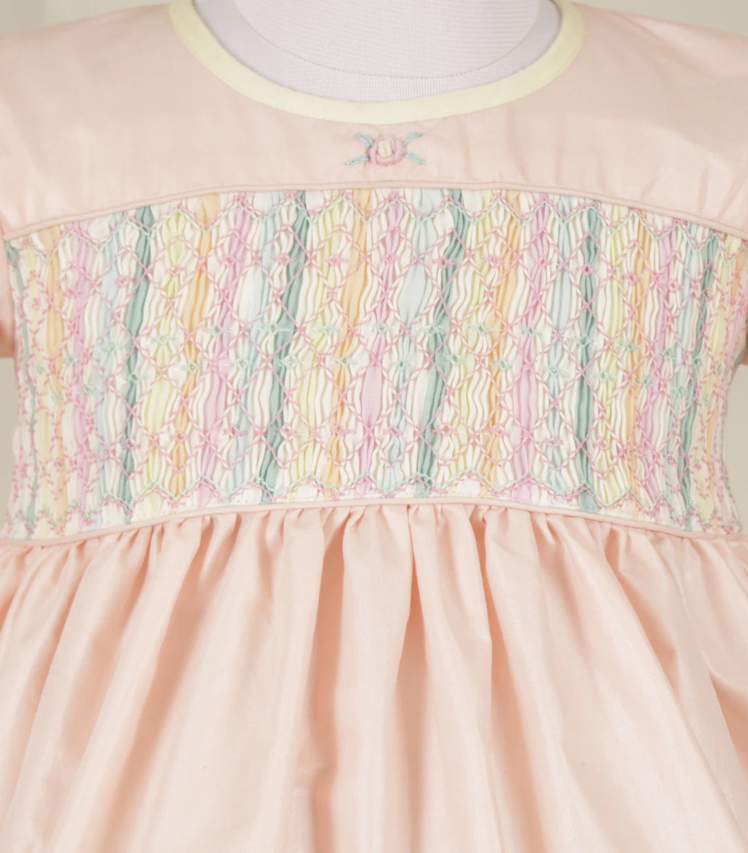 Lynette Peach Smocked Frock