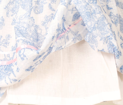 Bunnykins Toile Blue Smocked Frock