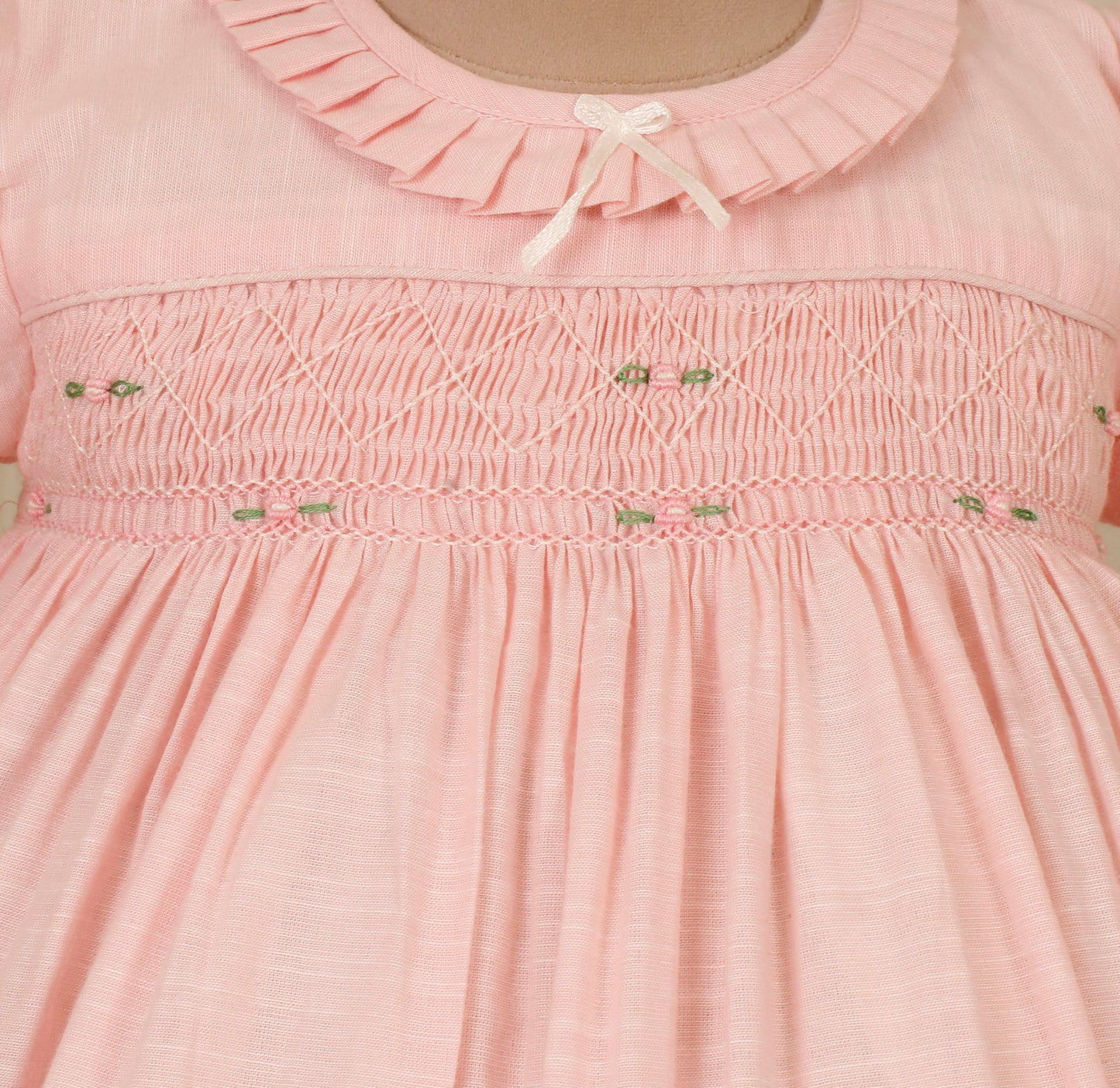 Butterfly Pink Smocked Frock