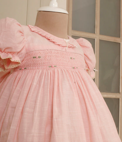 Butterfly Pink Smocked Frock