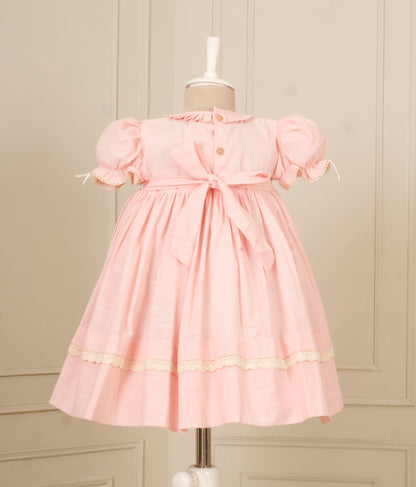 Butterfly Pink Smocked Frock