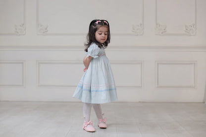 Cinderella Sky Blue Smocked Frock
