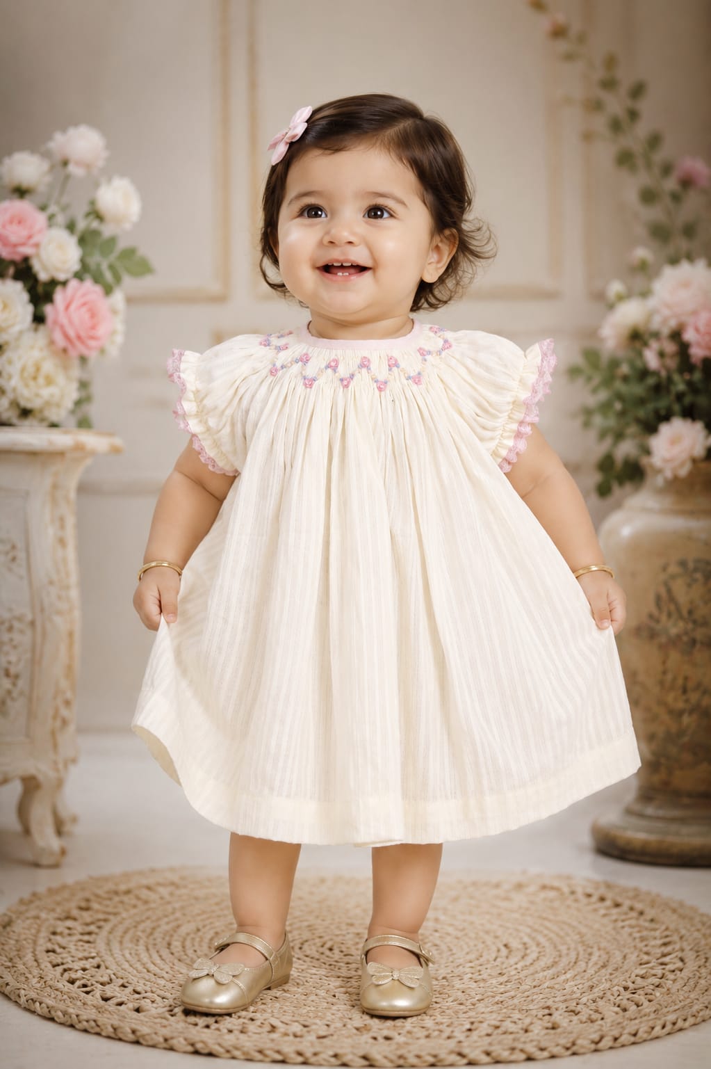 Strawberry Lane Smocked Frock