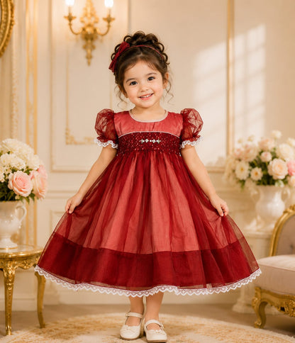 Lydia's Dream organza Smocked Frock