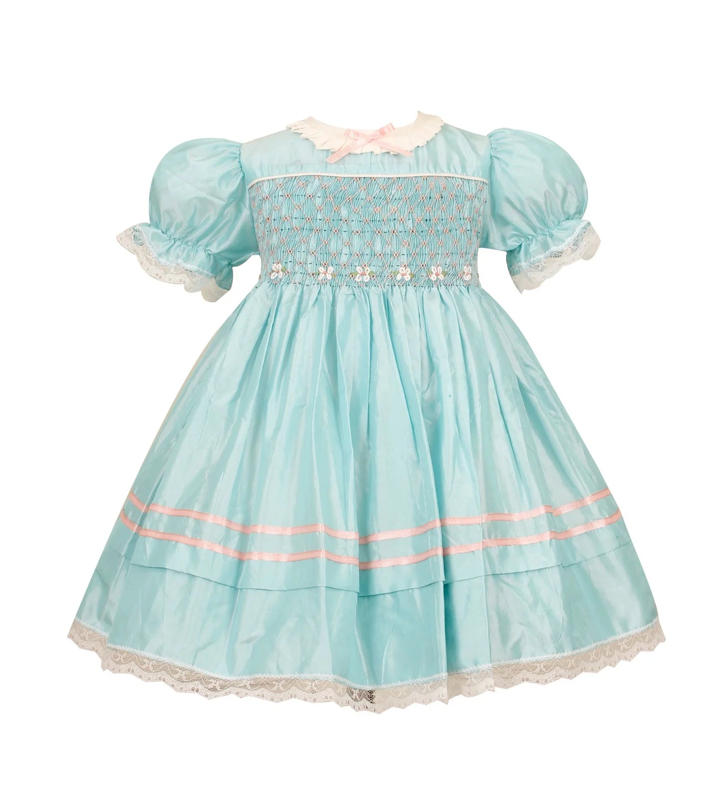 El-Louise Silk Smocked Frock - Image 1