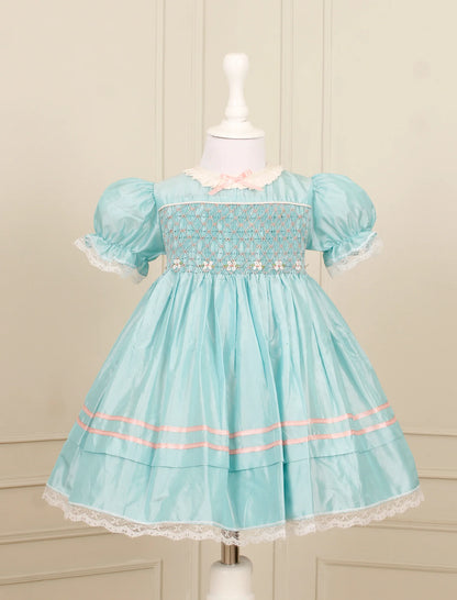 El-Louise Silk Smocked Frock - Image 3