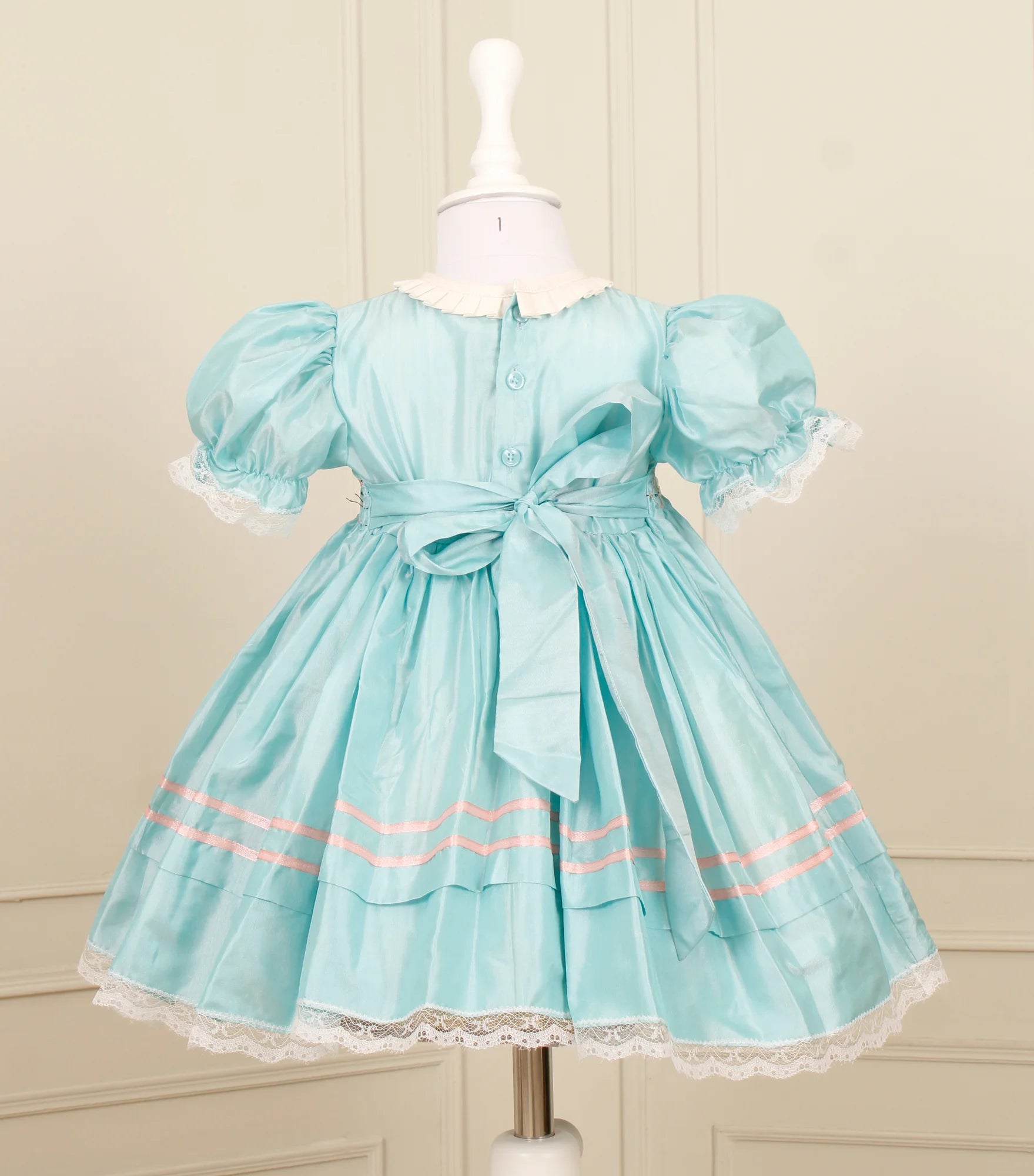 El-Louise Silk Smocked Frock - Image 6