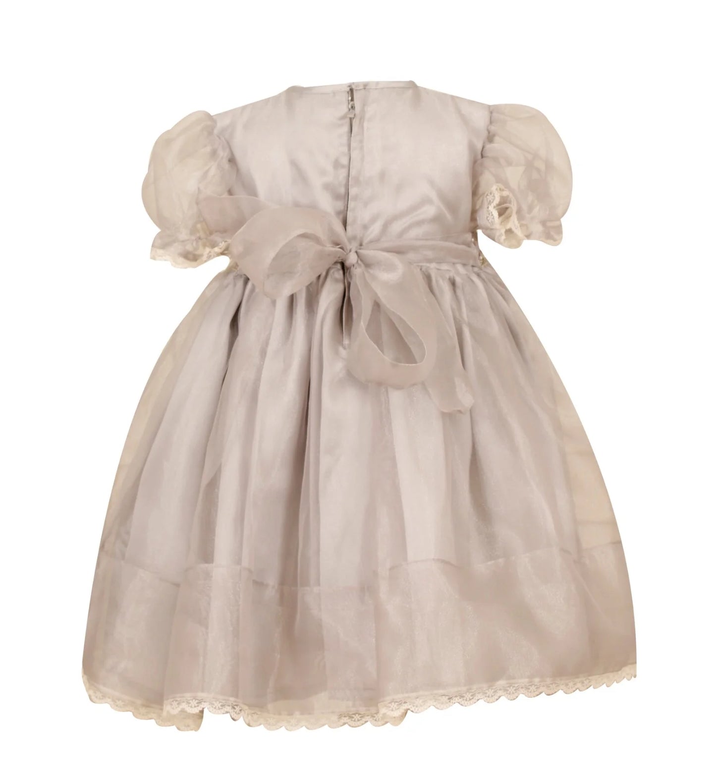 Elsa Grey Smocked Frock - Image 6
