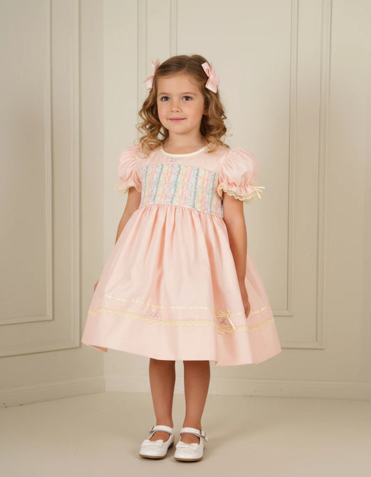 Lynette Peach Smocked Frock