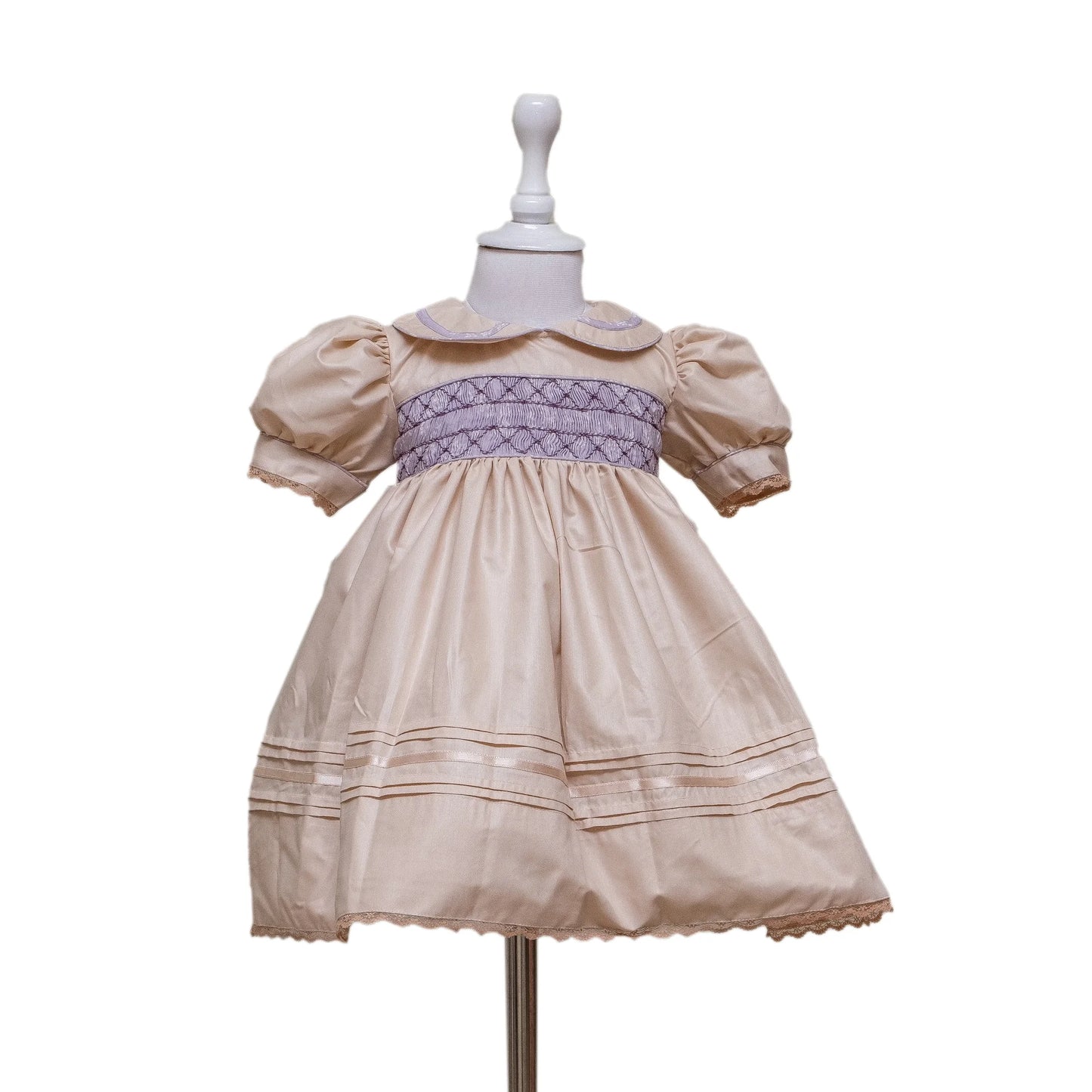 Mauve Delight Smocked Frock - Image 1