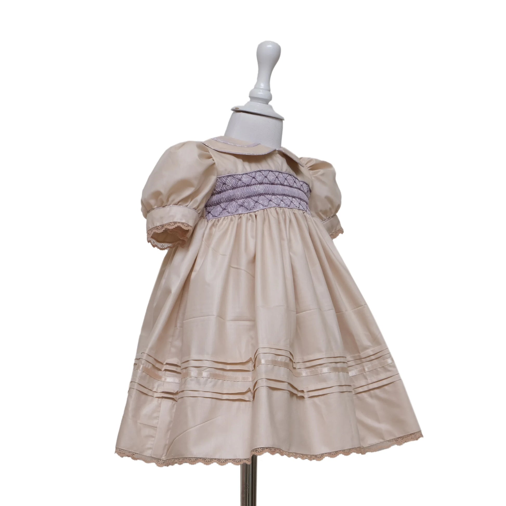 Mauve Delight Smocked Frock - Image 10