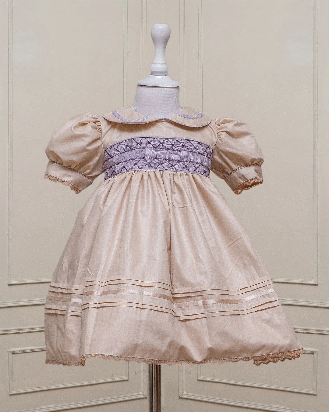 Mauve Delight Smocked Frock - Image 2