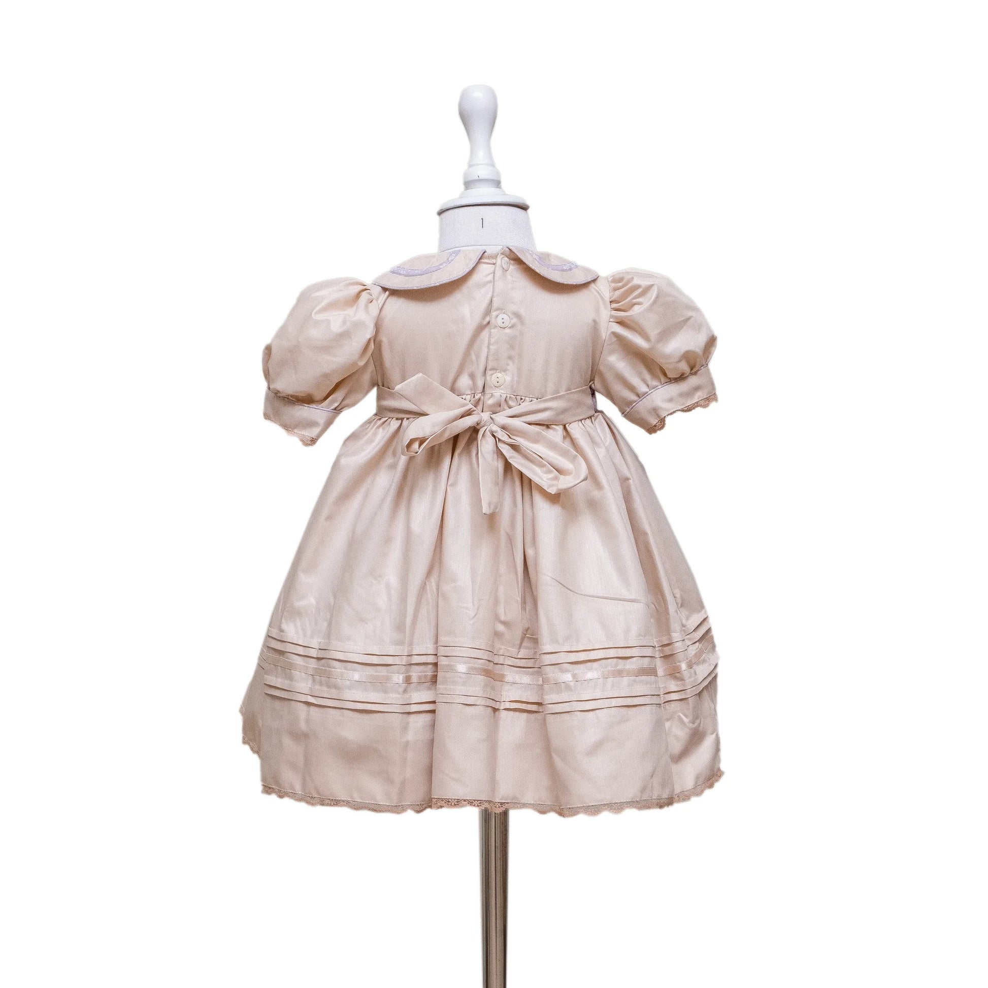 Mauve Delight Smocked Frock - Image 4