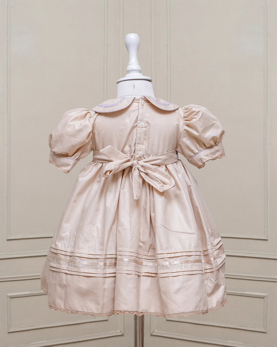Mauve Delight Smocked Frock - Image 5