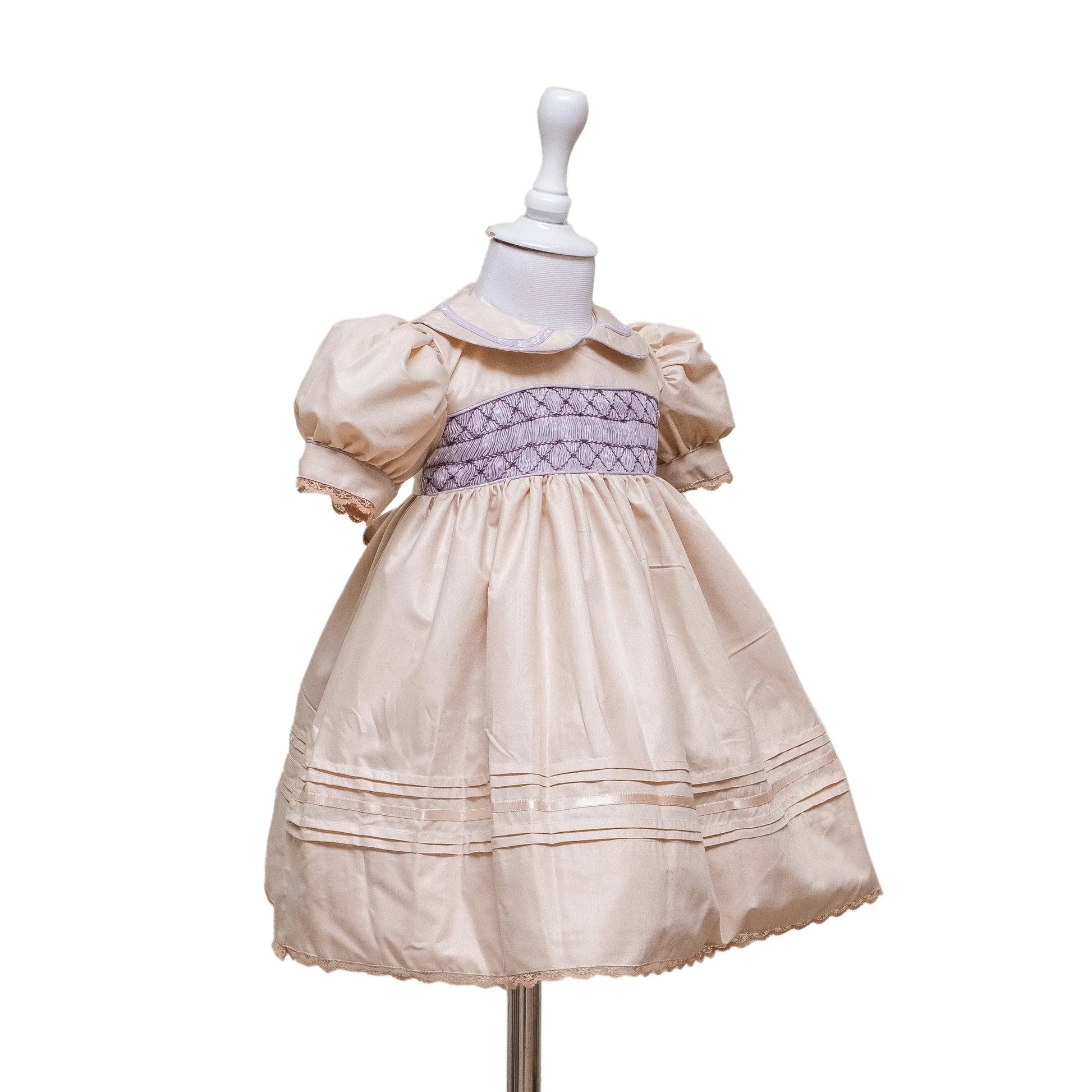Mauve Delight Smocked Frock - Image 6