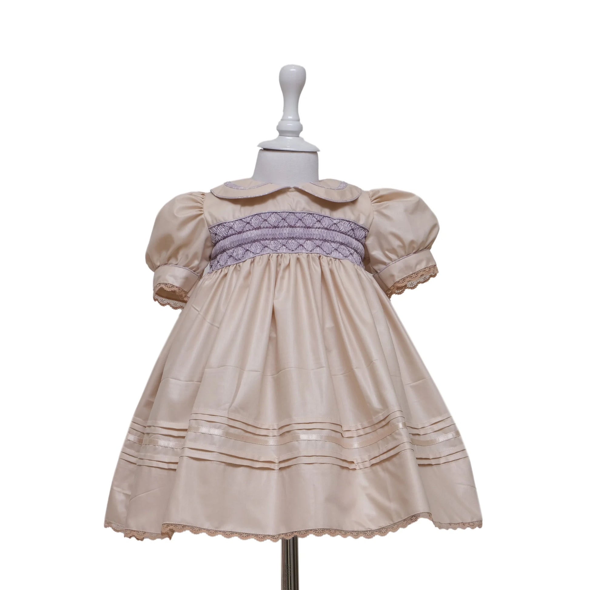 Mauve Delight Smocked Frock - Image 9