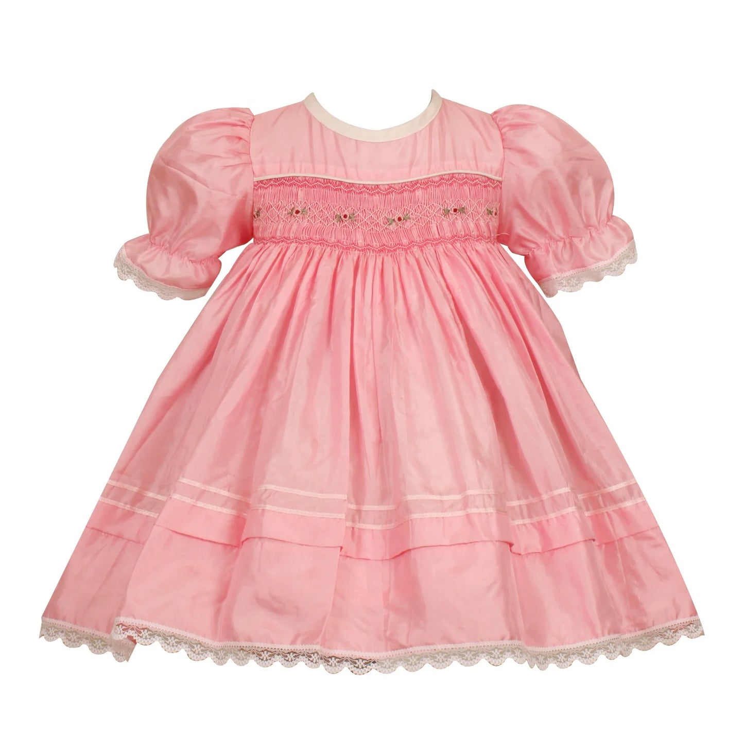 Sweetheart Silk Smocked Frock - Image 1