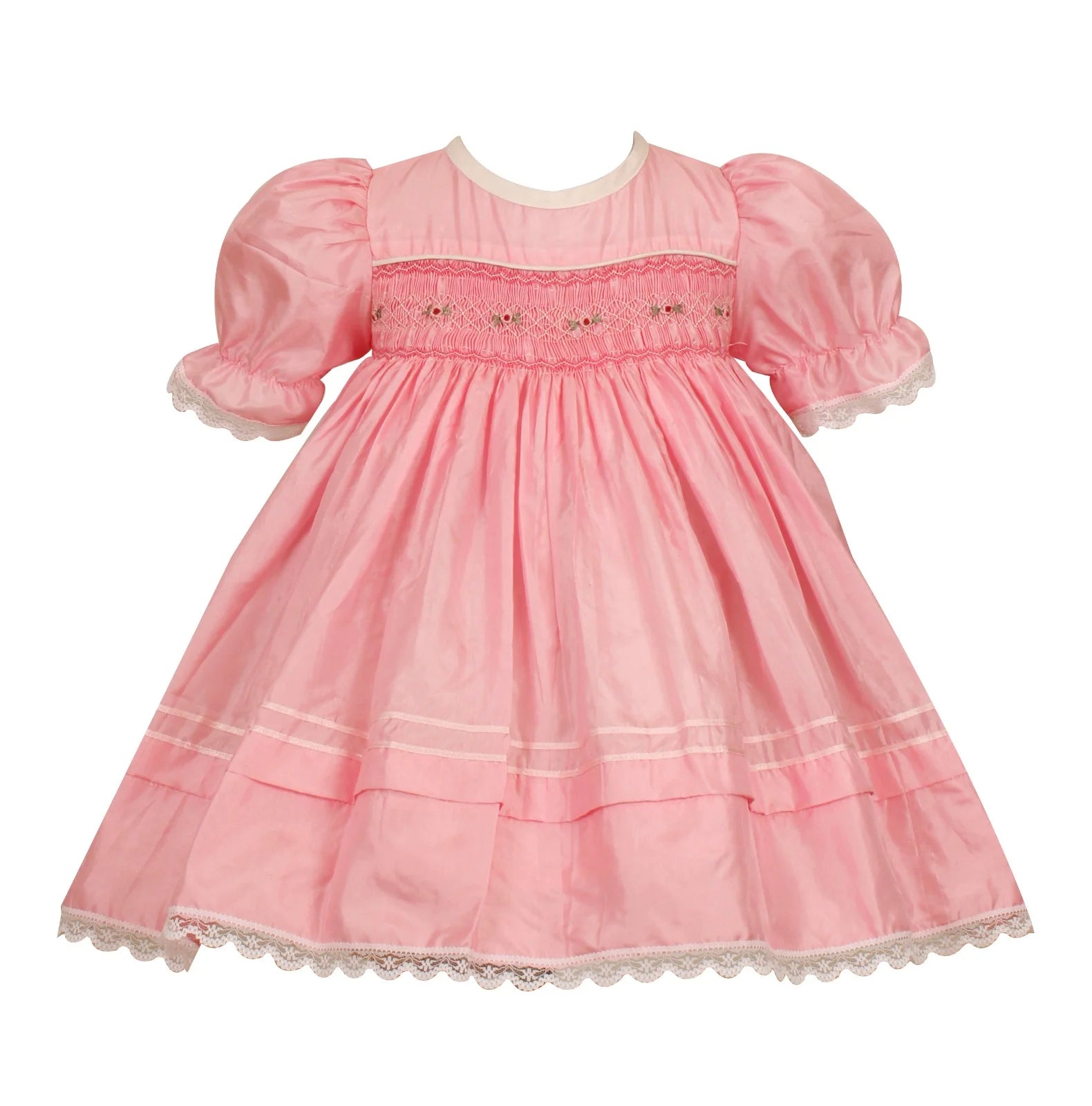 Sweetheart Silk Smocked Frock - Image 1