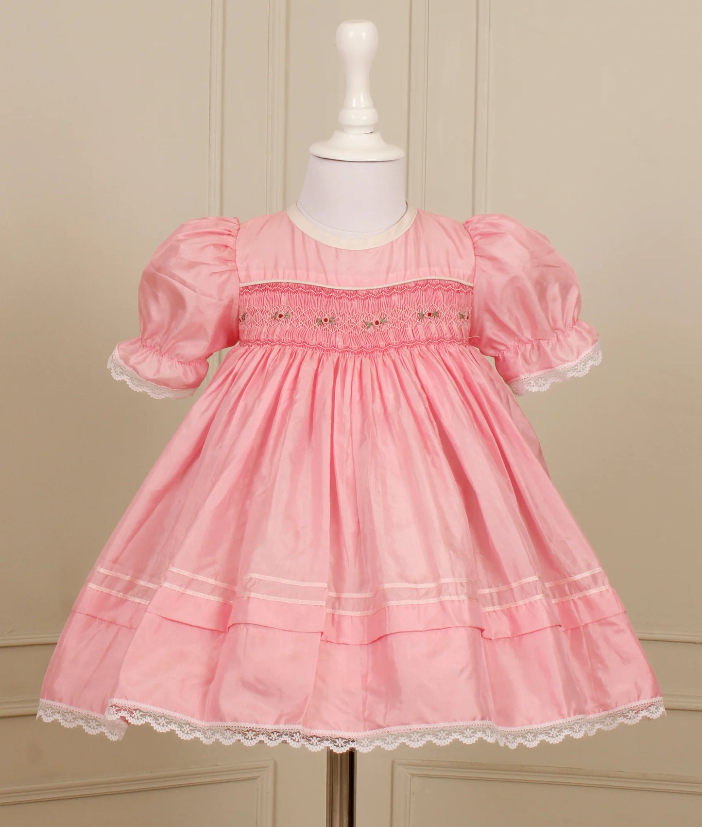 Sweetheart Silk Smocked Frock - Image 3