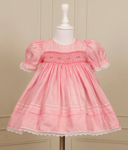 Sweetheart Silk Smocked Frock - Image 3